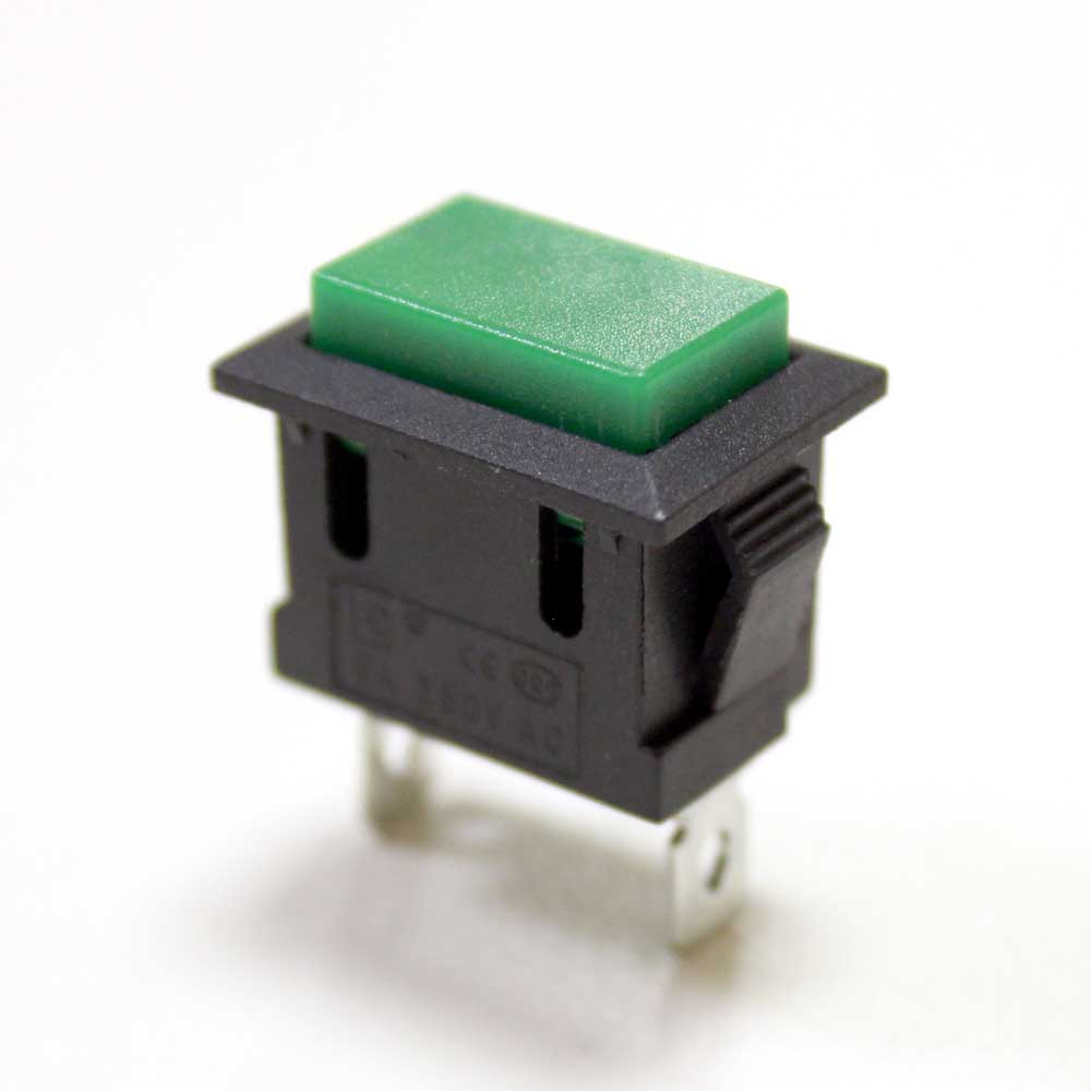 Кнопка без фиксации пускатель 2pin 6А 250V KCD1-101 14*21мм